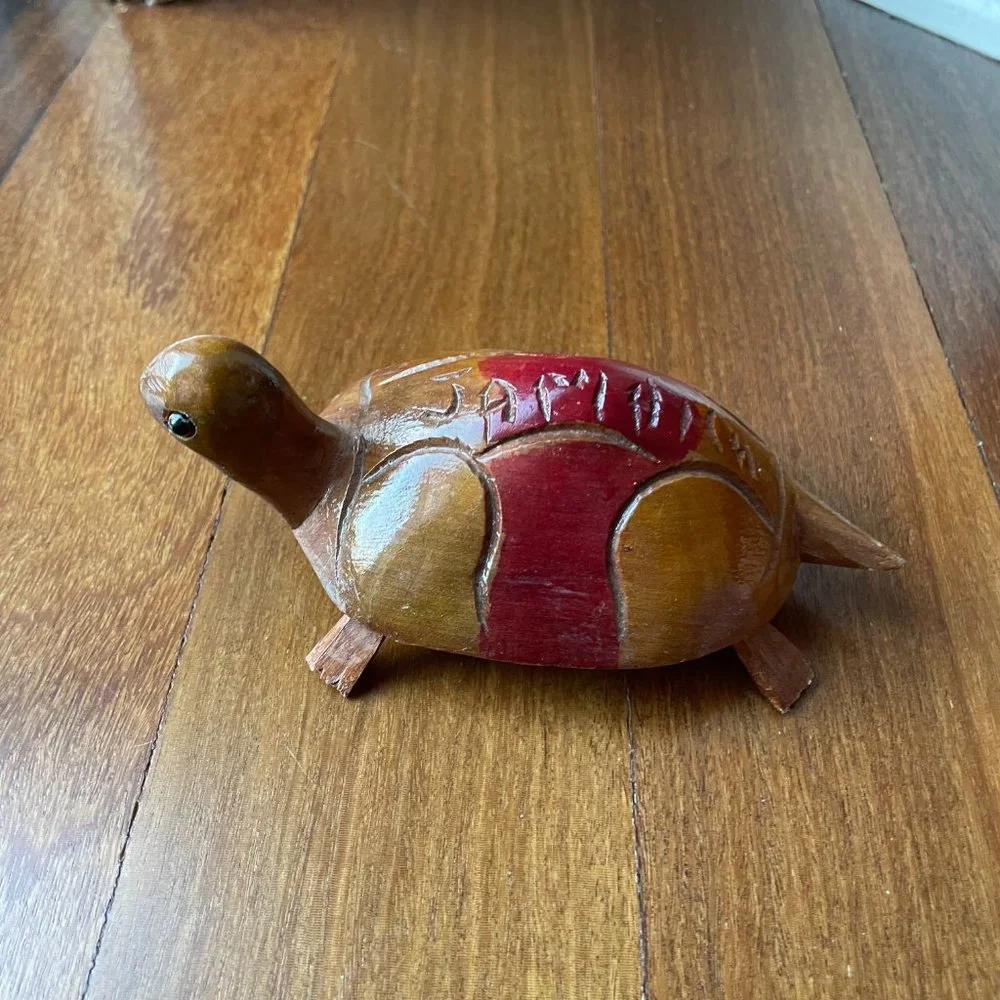 Hand crafted Wood Jamaica Turtle Souvenir
